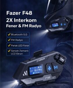 FAZER F48 2X Bluetooth Motosiklet Interkom