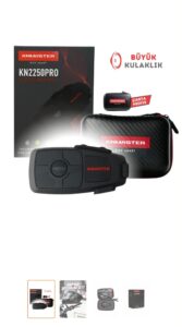 Knmaster Kn2250 Pro Motosiklet Kask Interkom Bluetooth Intercom Kulaklık Seti
